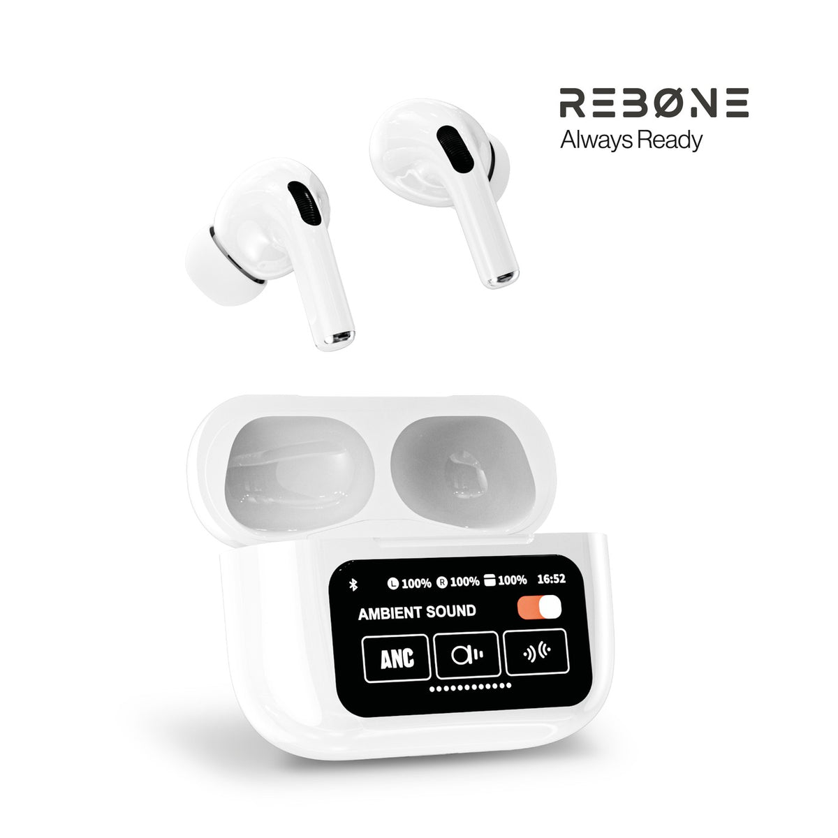 REBØNE Sound Pro draadloze oordopjes wit