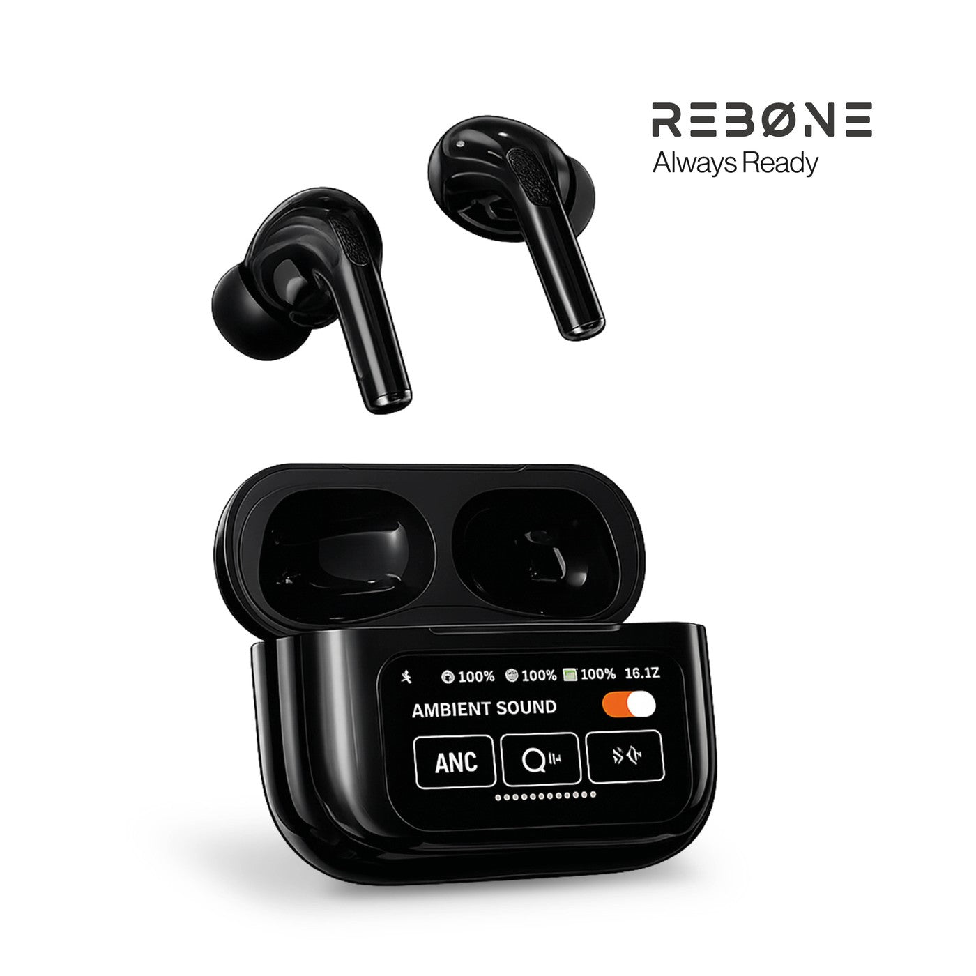 REBØNE Sound Pro draadloze oordopjes zwart